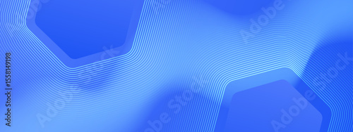 Blue abstract shapes and lines. Suitable for website backgrounds, graphic design projects, and social media posts needing a modern and vibrant touch.