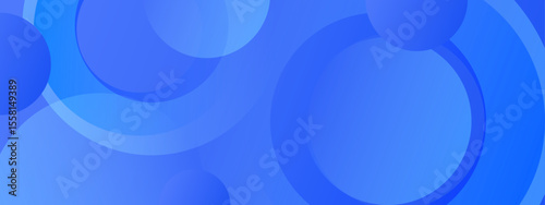 Overlapping blue circles form an abstract design. Suitable for backgrounds, graphic design, branding, and modern concepts in various projects.