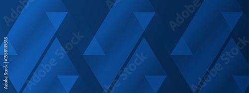 Abstract blue geometric pattern of triangles suitable for backgrounds, banners, web design, and digital art projects. Vibrant and modern design.