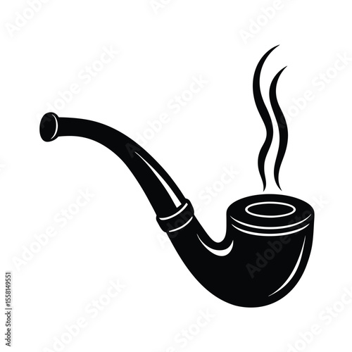 Smoking Pipe Icon Vector Illustration