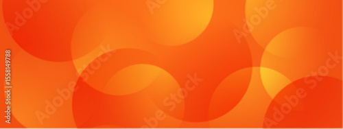 Overlapping orange and yellow circles ideal for vibrant backgrounds or abstract design projects needing a colorful touch.