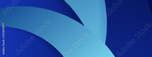 Abstract blue curved shapes forming a design ideal for backgrounds, graphic designs, web banners, and digital art projects requiring a modern twist.