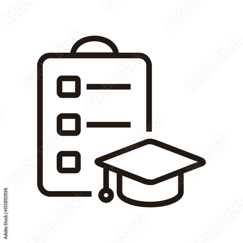 Study program of Education and Learning web icons in line style. School, university, textbook, learning. Vector illustration.
