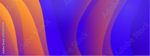Abstract colorful wavy gradient shapes suitable for background design, web graphics, branding, and artistic projects needing a vibrant touch.