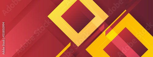 Abstract red and yellow geometric shapes suitable for backgrounds, banners, posters, and modern design projects that require vibrant visual elements.