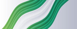 Abstract green and white wavy lines ideal for backgrounds, design projects, branding material, and more. Perfect for nature inspired themes.