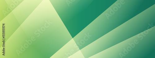 Abstract green gradient overlapping shapes suitable for backgrounds, banners, digital designs, and modern artworks needing a dynamic aesthetic appeal.
