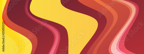 Wavy red and yellow abstract art suitable for backgrounds, posters, prints, digital designs, artistic projects, website backgrounds, and advertising materials.