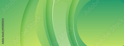 Abstract green curved shapes background suitable for eco friendly designs, nature themed projects, organic products, graphic design, and advertising material.
