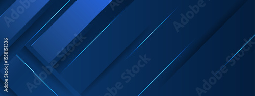 Blue diagonal shapes with bright lines, perfect for contemporary designs, backgrounds, abstract concepts, and technology related projects requiring dynamic visuals.