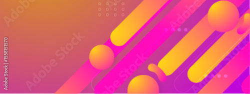 Abstract design with vibrant pink and yellow shapes suitable for web graphics, social media posts, backgrounds, and modern branding projects.