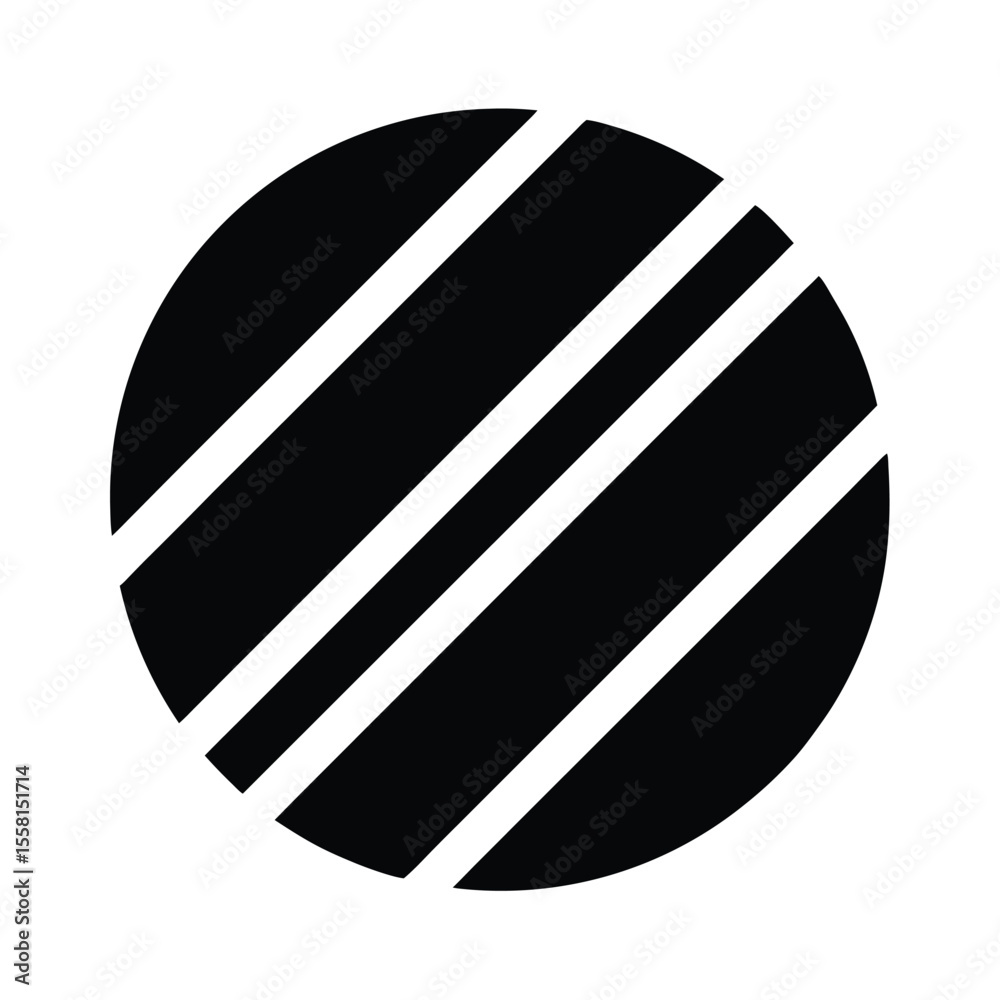 Abstract Geometric Bars Icon Vector Illustration Abstract Geometric Bars Icon Vector Illustration