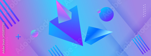 Abstract blue purple shapes and lines can be used as a vibrant background for digital designs, website visuals, or social media graphics.