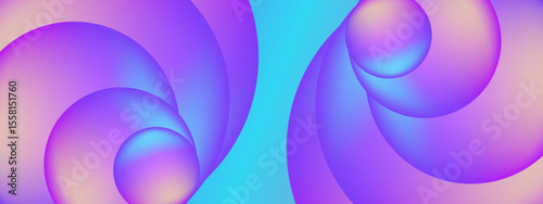 Abstract purple and blue gradient spheres perfect for backgrounds, web design, digital art, and modern print materials. Versatile and eye catching.