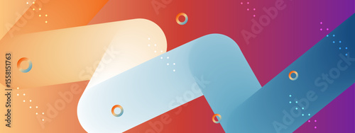 Abstract colorful geometric design suitable for backgrounds, posters, branding, packaging, and web design projects requiring a modern artistic touch.