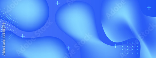 Abstract blue gradient background with plus signs. Suitable for medical and technology themed designs, healthcare projects, or futuristic graphics.