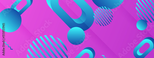 Abstract blue shapes on a purple background suitable for backgrounds, digital artwork, graphic design, web design, and artistic projects.