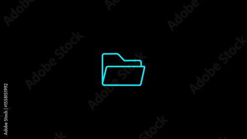 Folder icon. illustration. Design for app, logo etc.