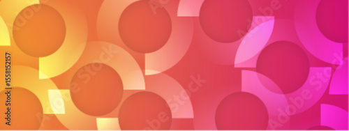 Overlapping translucent circles in pink and orange hues. Suitable for abstract backgrounds, graphic design projects, vibrant web elements.