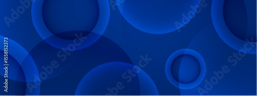 Overlapping translucent blue circles creating abstract design, perfect for backgrounds, branding, digital art, web design, and futuristic concepts.