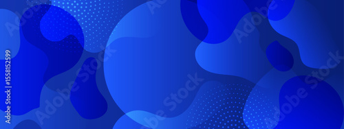 Abstract blue fluid design with dots, perfect for backgrounds, website graphics, or print materials needing a modern and dynamic look.