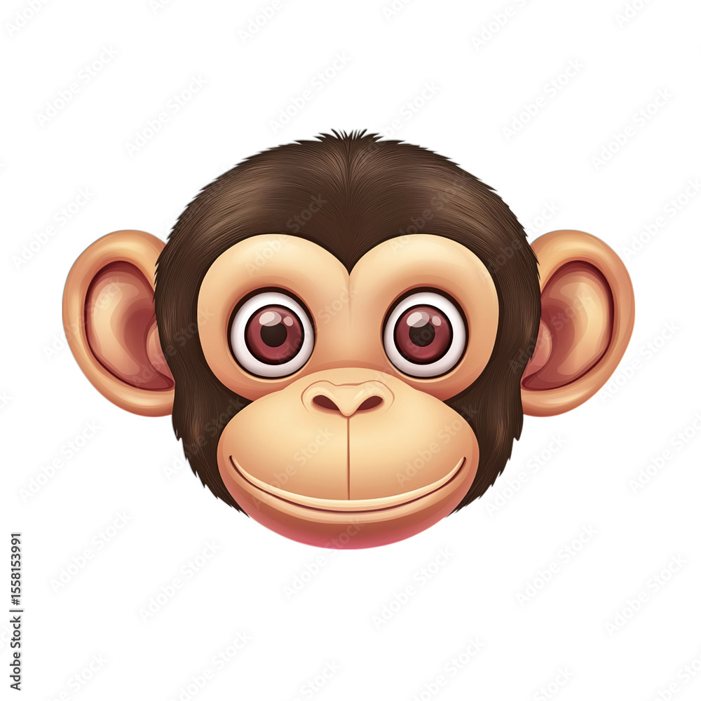 Obraz premium Monkey PNG Isolated on Transparent Background for Wildlife and Animal Concepts