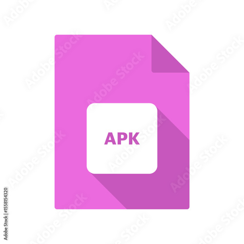 apk vector file icon on transparent background