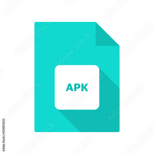 apk vector file icon on transparent background