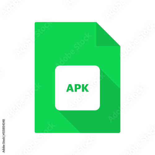 apk vector file icon on transparent background