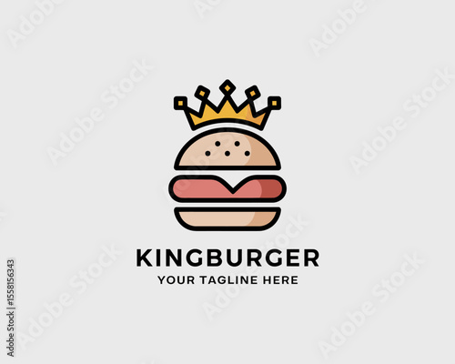 Burger with Crown Logo