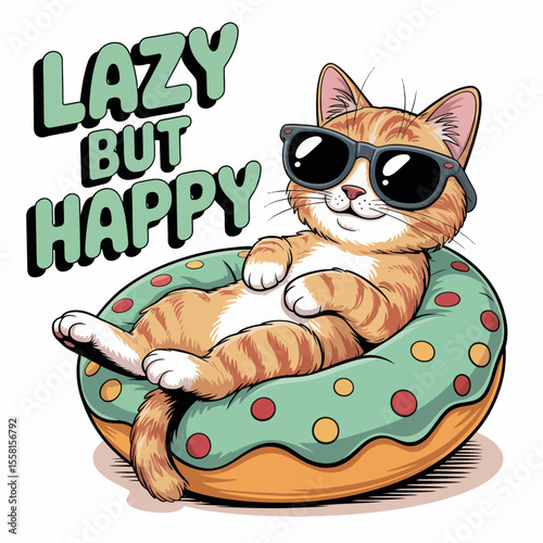 Lazy Cat Relaxing