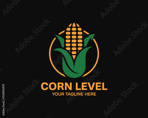 Corn Agriculture Logo
