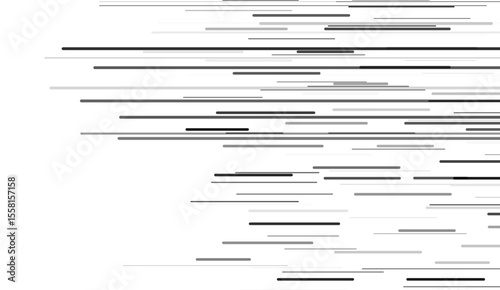 Horizontal Comic Speed Lines Convey Swift Movement, Emphasizing Speed And Intensity. Parallel Lines,
