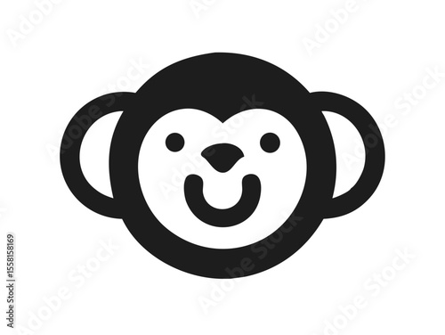 Monkey logo sat vector desigen 