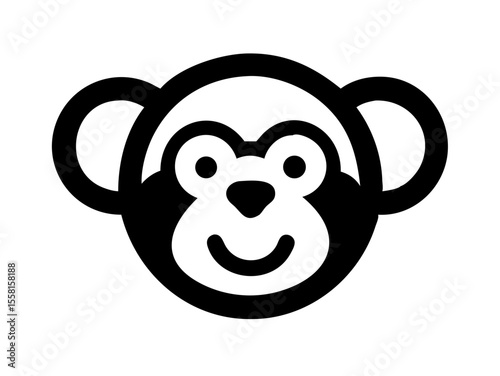 Monkey logo sat  vector desigen 
