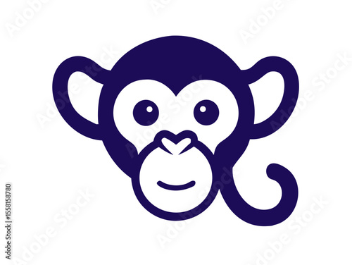 Monkey logo sat vector desigen 