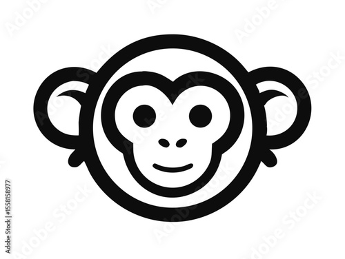 Monkey logo sat vector desigen 