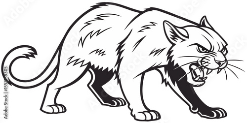wolf vinyl ready vector illustration