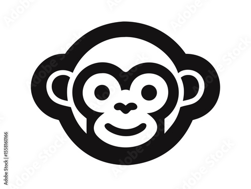 Monkey logo sat vector desigen 
 