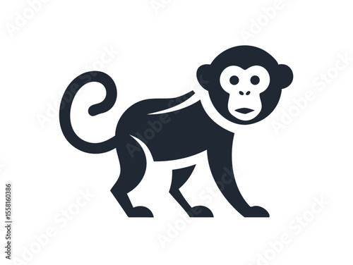 Monkey logo sat vector desigen 
 