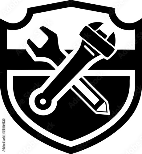 Plumber and Repair Service Shield Logo