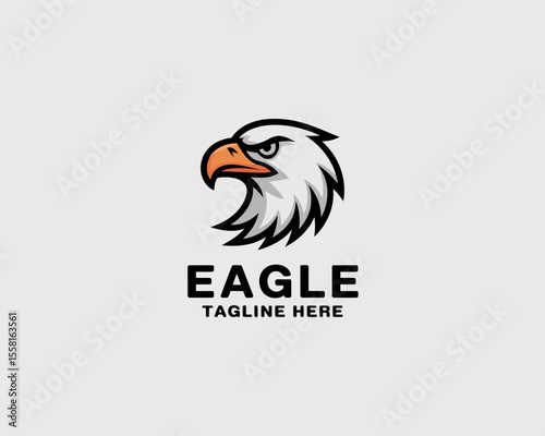 Eagle Head Logo with Bold Typography