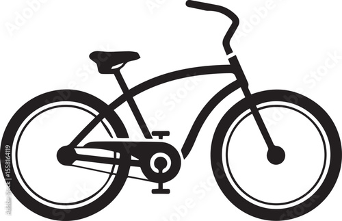bicycle isolated on white background