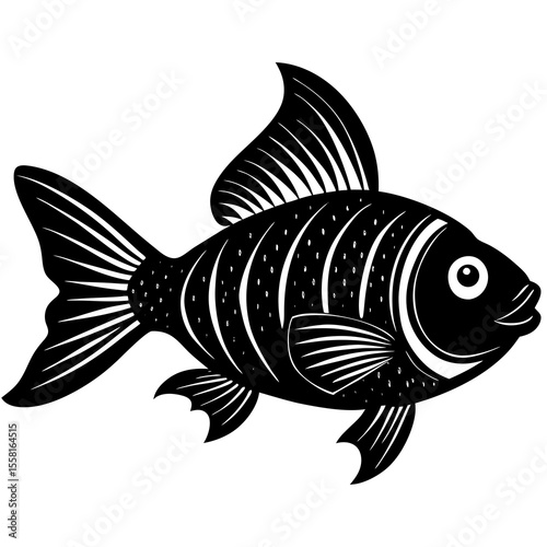 vector illustration of a fish