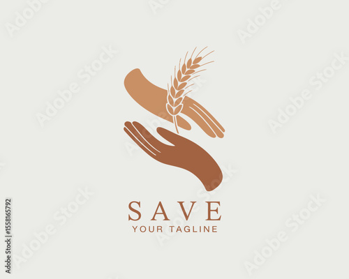 Save Nature Hands Logo