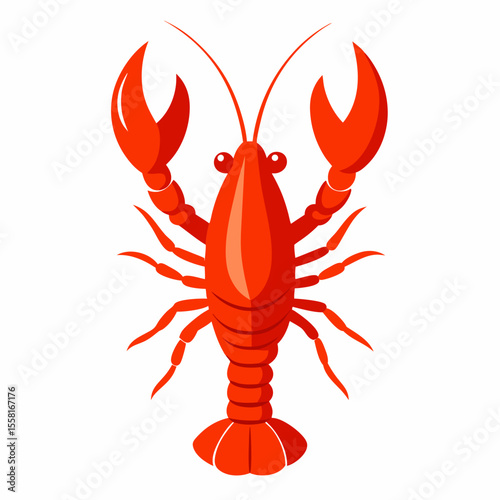Lobster Sketch Vector – Generative AI Linocut Silhouette Design for Creative Projects
