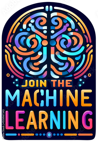 Join the Machine Learning, typography