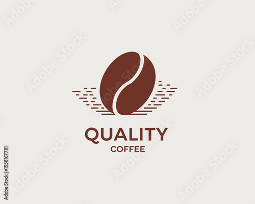Quality Coffee Bean Logo