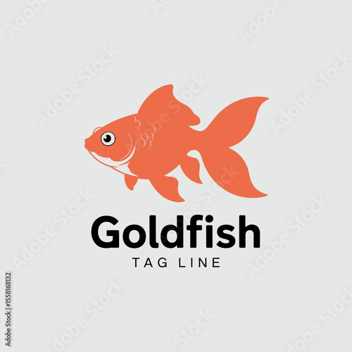 Goldfish Cartoon Logo