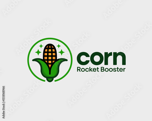 Corn Rocket Booster Logo